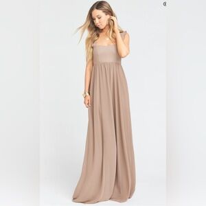 Show Me Your Mumu June Dress in Dune Chiffon Size Small